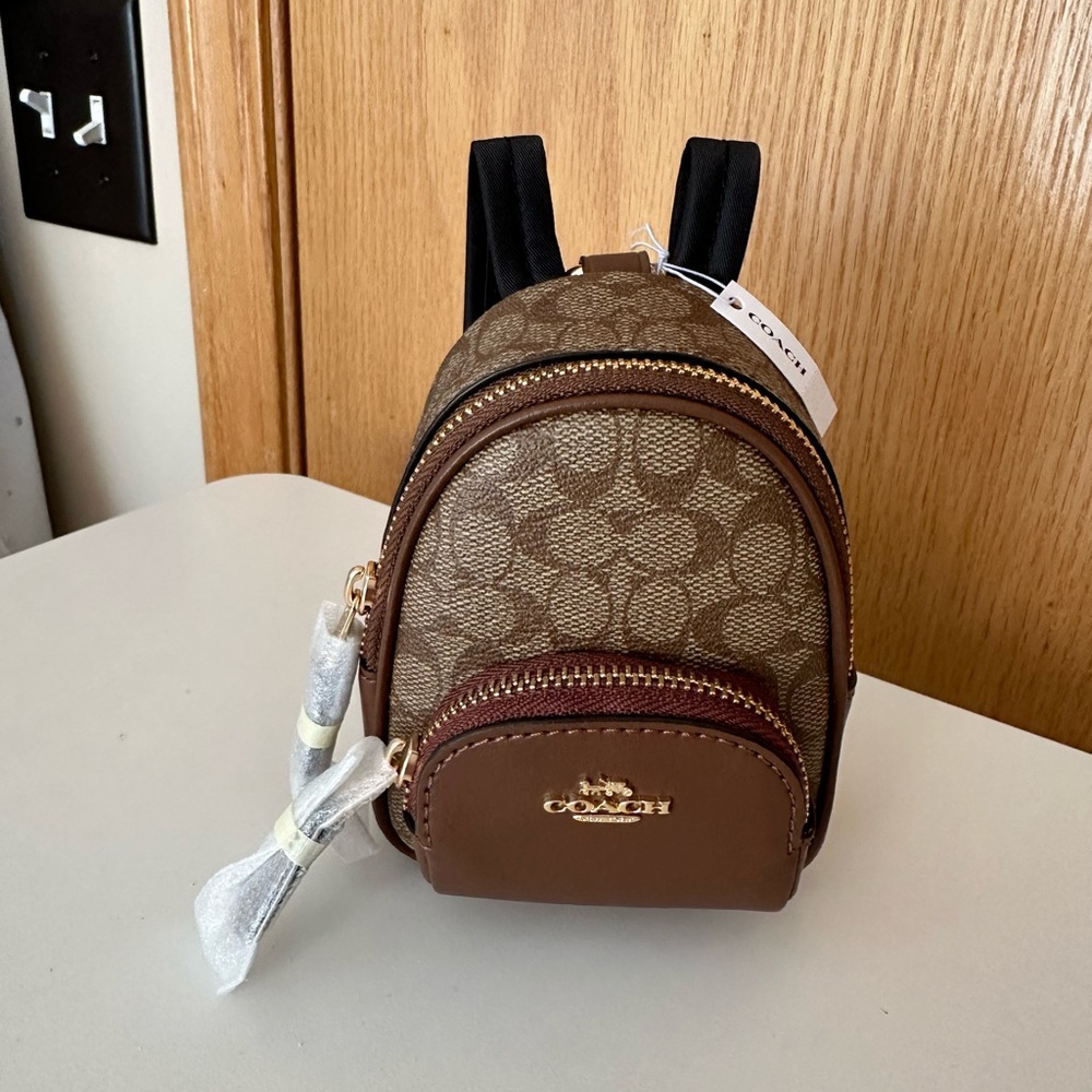 Coach backpack keychain